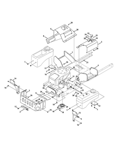 Part Location Diagram of 703-07585-0637 Cub Cadet Lh Upper Console